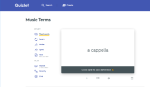 Quizlet flashcard