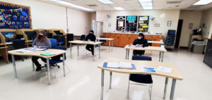 Students at their desks