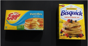 Pancake mix boxes