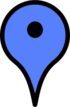 “Map pin icon-blue