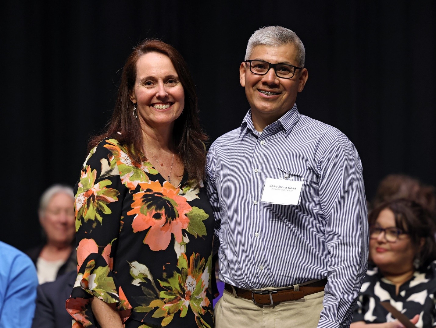 photograph of Jose Sosa, smiling, at the awards ceremony